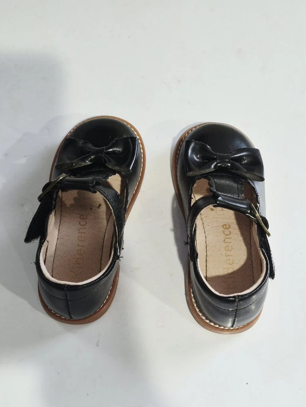 KIDERENCE Baby Girl Black Bow Mary Jane Shoes